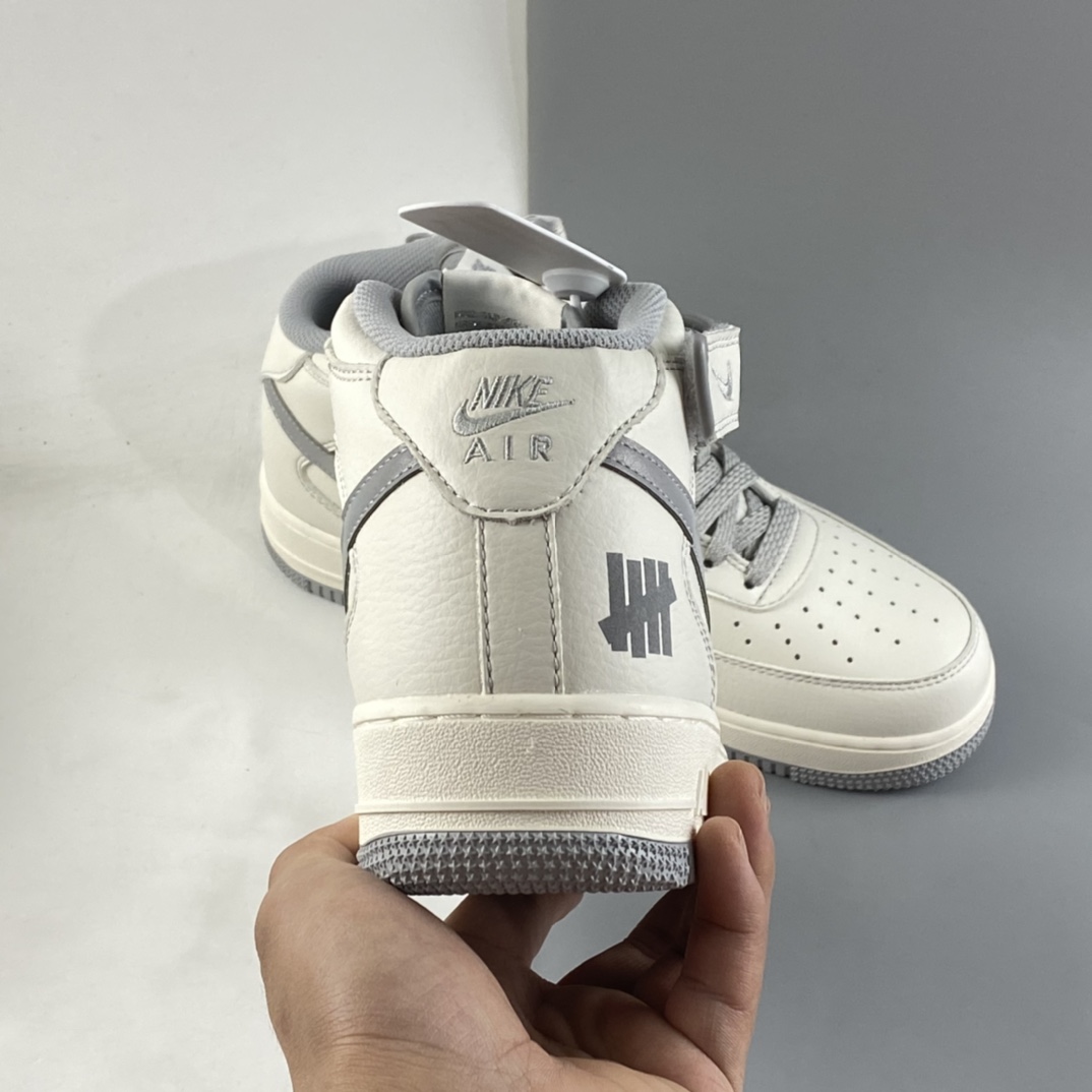 P260  Undefeated x NIKE Air Force 1 Mid SU19 白银夜魔侠休闲板鞋 AO6617-306
