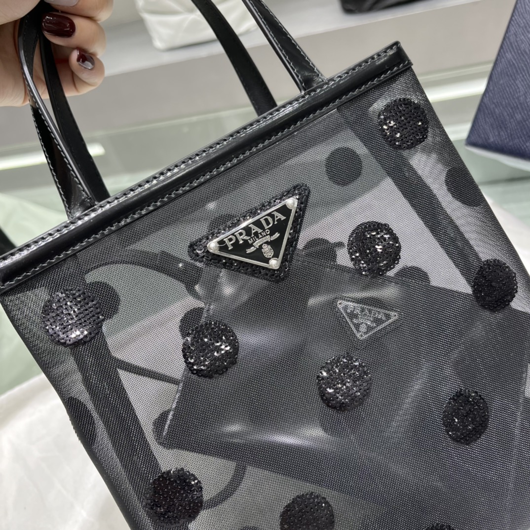 Prada 亮片波点黑