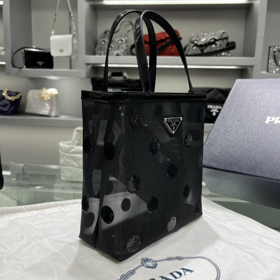 Prada 亮片波点黑