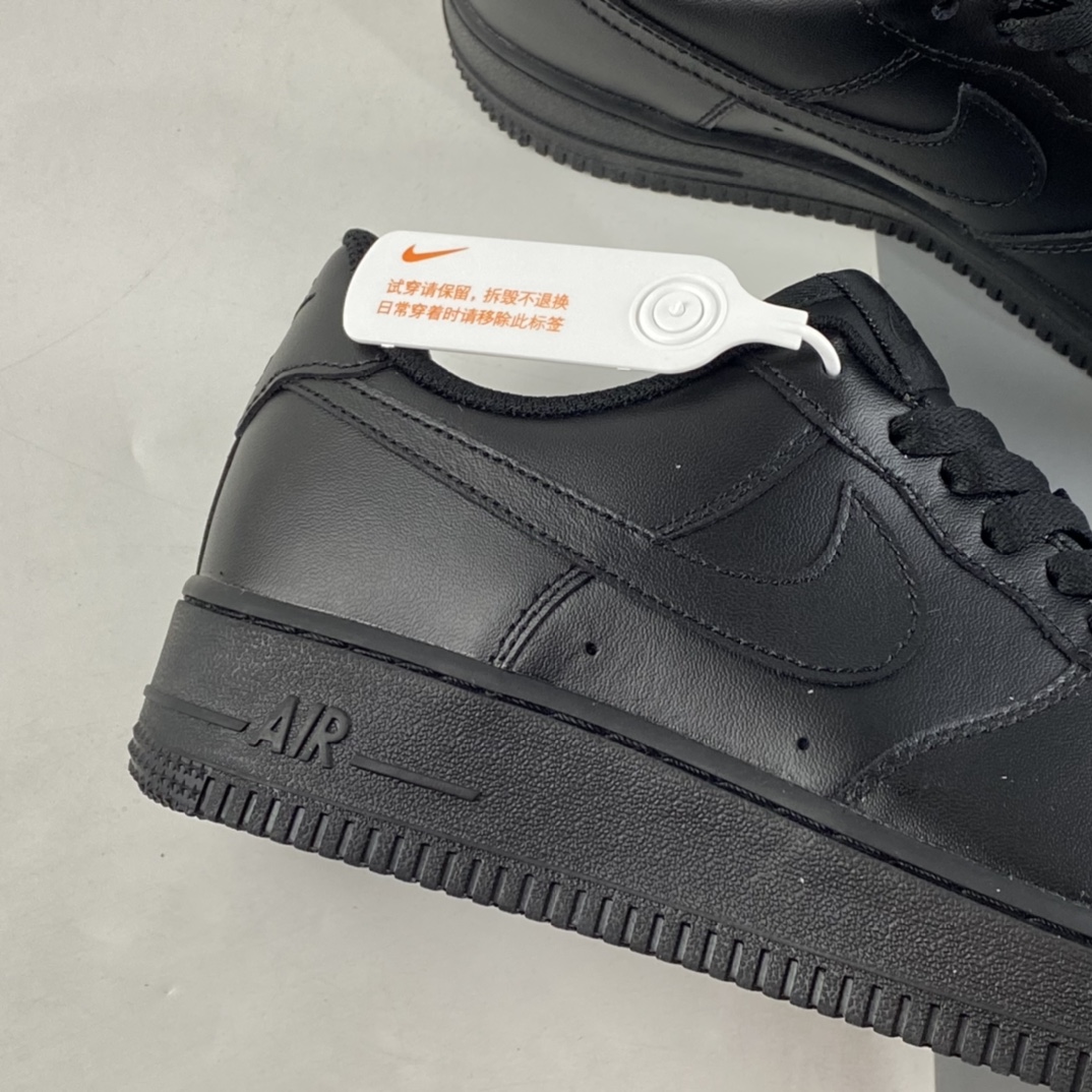 P150  NIKE Air Force 1 ’07 ”全黑” 空军一号低帮休闲运动板鞋 315122-001