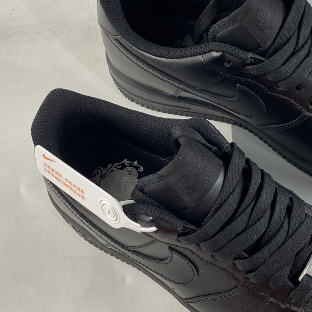 P150  NIKE Air Force 1 ’07 ”全黑” 空军一号低帮休闲运动板鞋 315122-001