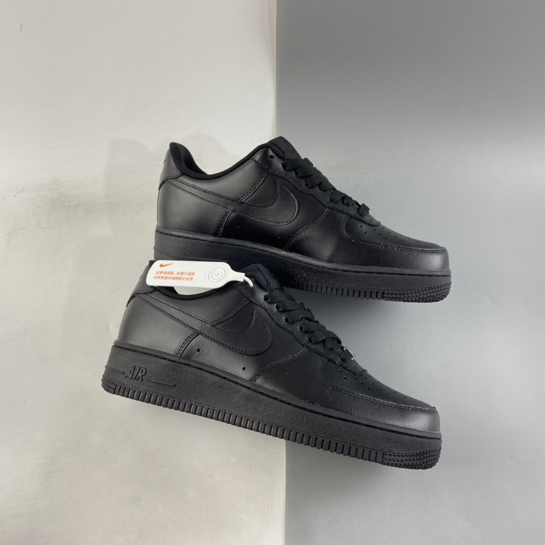 P150  NIKE Air Force 1 ’07 ”全黑” 空军一号低帮休闲运动板鞋 315122-001