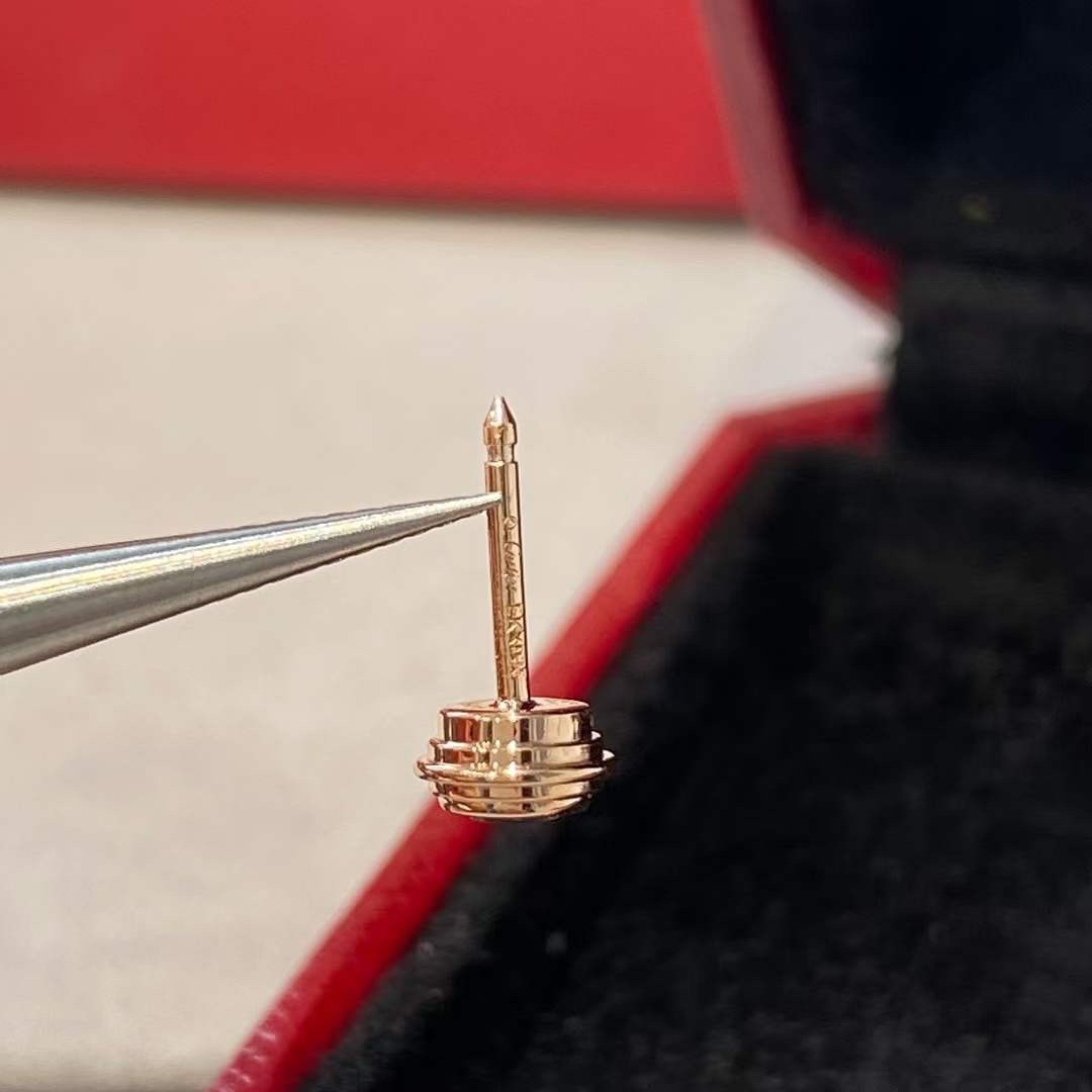Cartier Cartier 卡地亚 飞碟单钻耳钉 玫瑰金