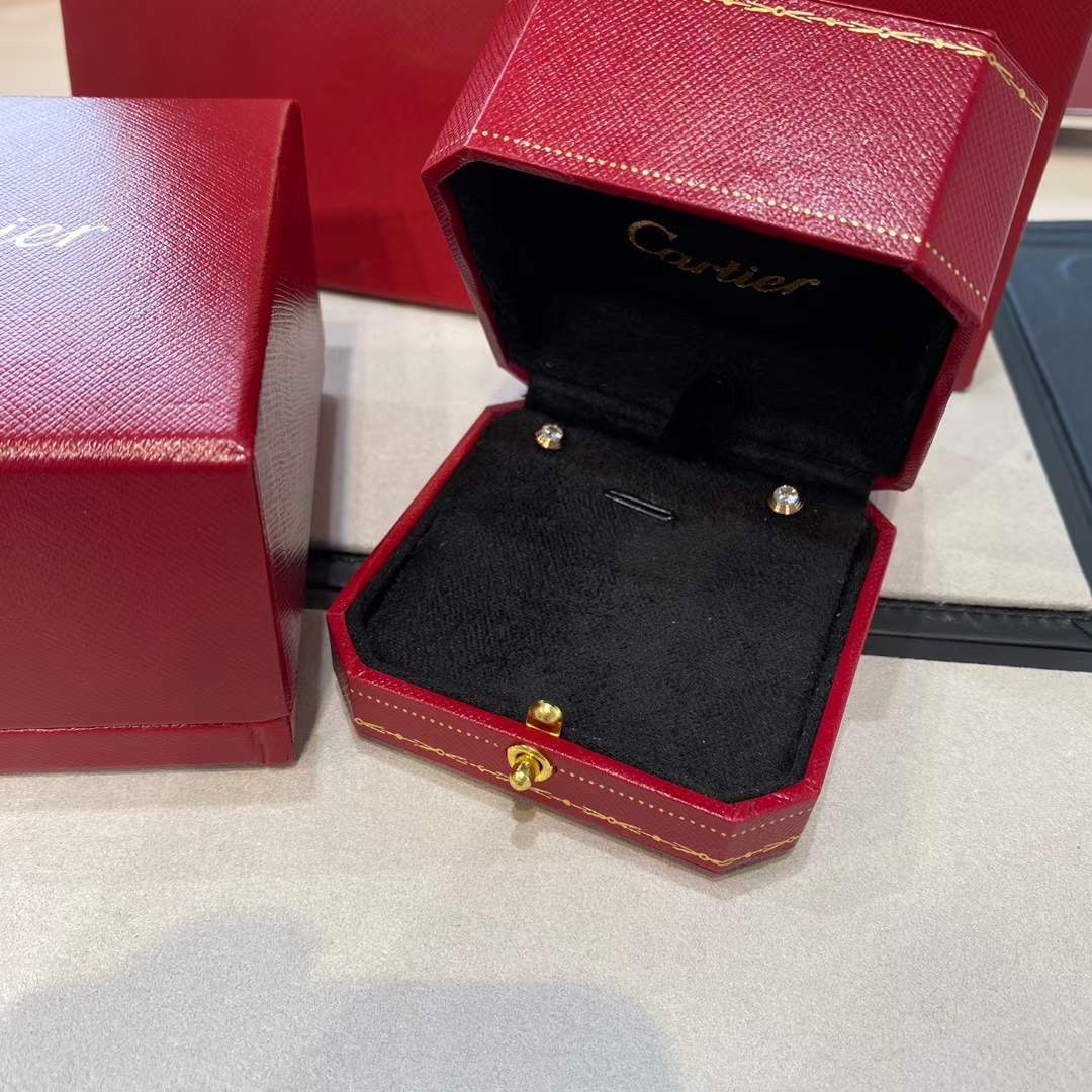 Cartier Cartier 卡地亚 飞碟单钻耳钉 玫瑰金