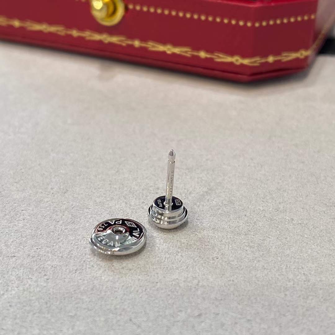 Cartier Cartier 卡地亚 飞碟单钻耳钉 银色