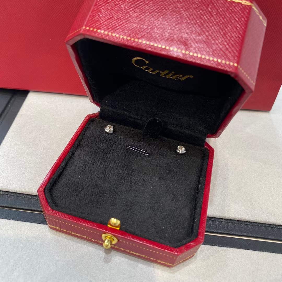 Cartier Cartier 卡地亚 飞碟单钻耳钉 银色
