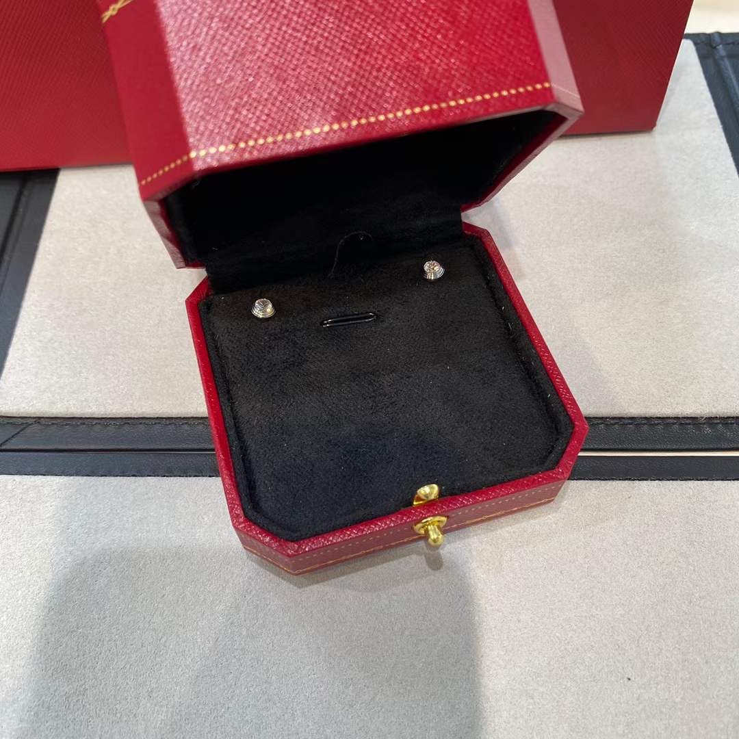 Cartier Cartier 卡地亚 飞碟单钻耳钉 银色
