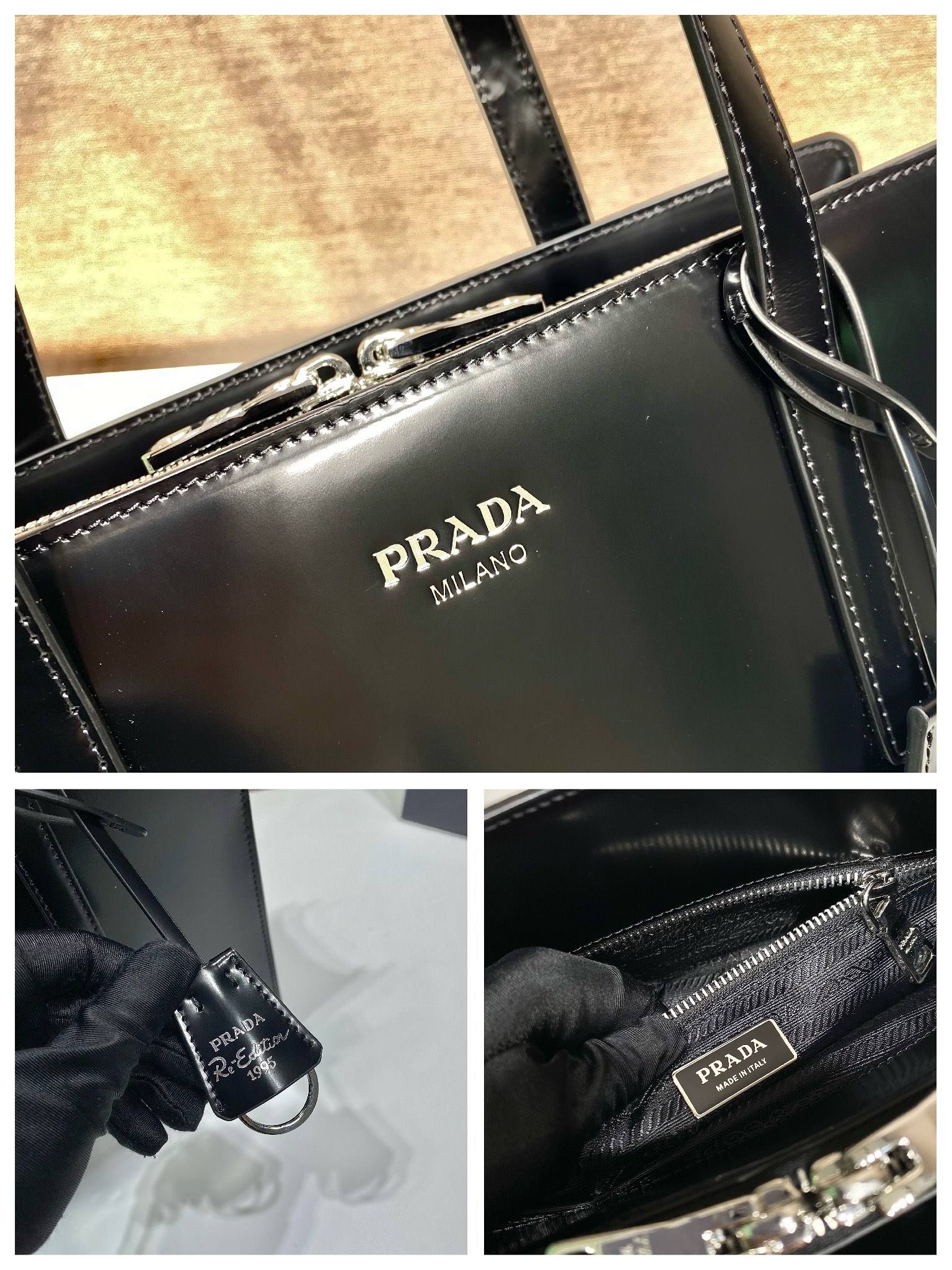 PRADA普拉达tote购物袋1BA350
