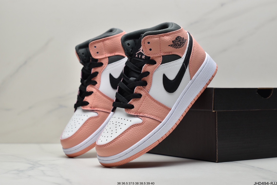 190 Air Jordan 1 Mid ”Obsidian”黑曜石 乔一中邦554724-174