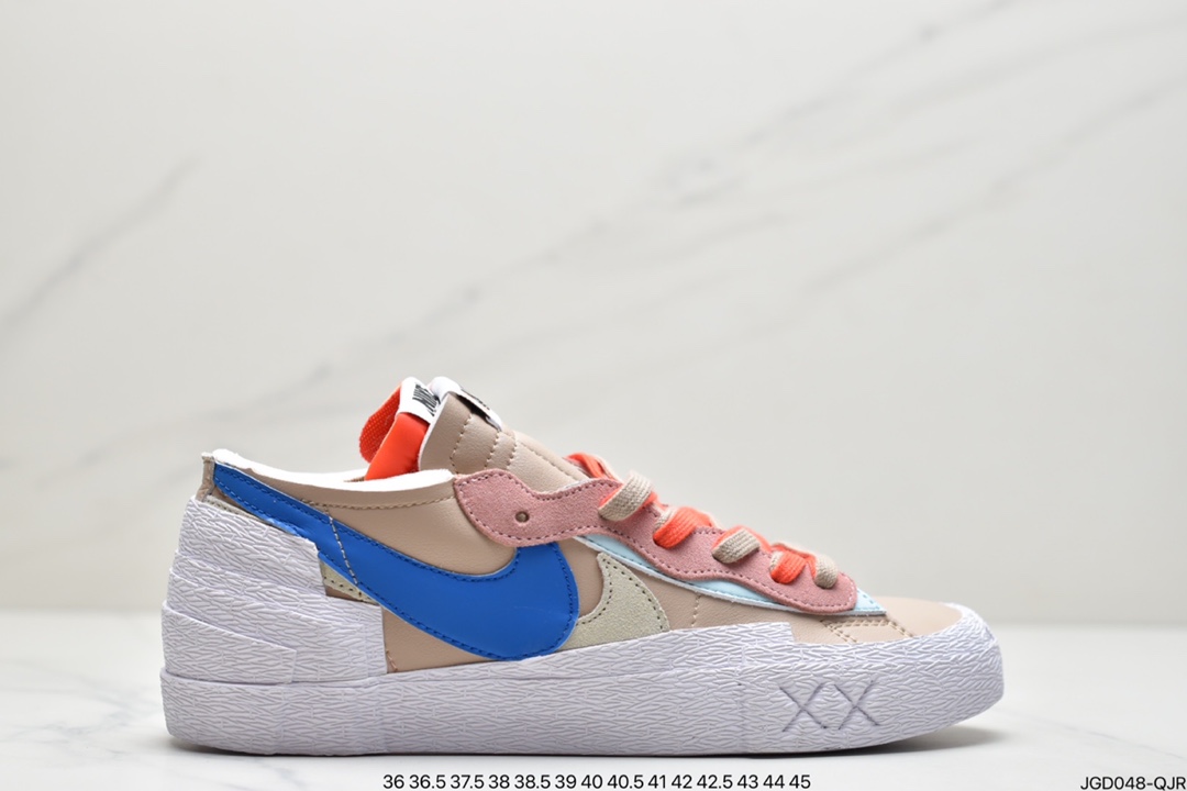 180 联名日式解构美学品牌SACAI x Nike Blazer Low 重叠设计前卫开拓者低帮百搭板鞋DM7901