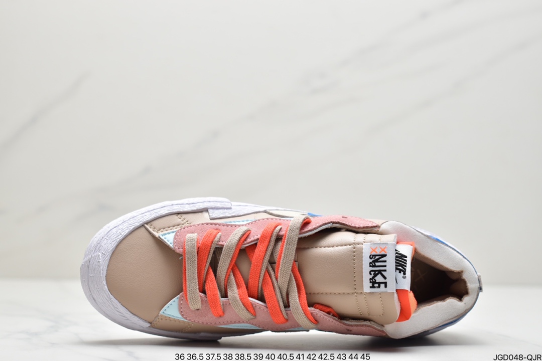 180 联名日式解构美学品牌SACAI x Nike Blazer Low 重叠设计前卫开拓者低帮百搭板鞋DM7901