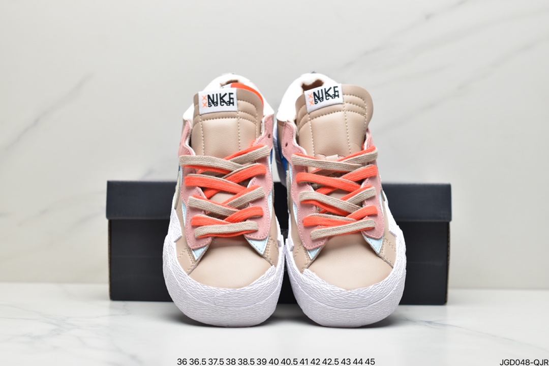 180 联名日式解构美学品牌SACAI x Nike Blazer Low 重叠设计前卫开拓者低帮百搭板鞋DM7901