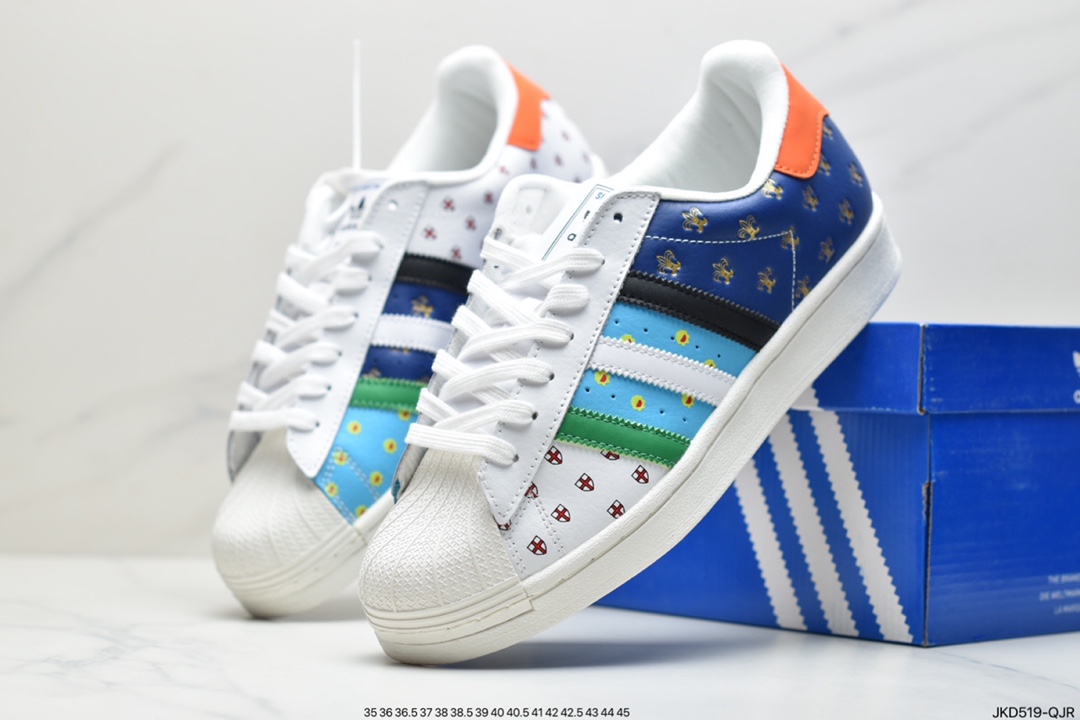 160 阿迪达斯Adidas Originals SUPERSTAR W 贝壳头经典百搭休闲小白板鞋FX7175