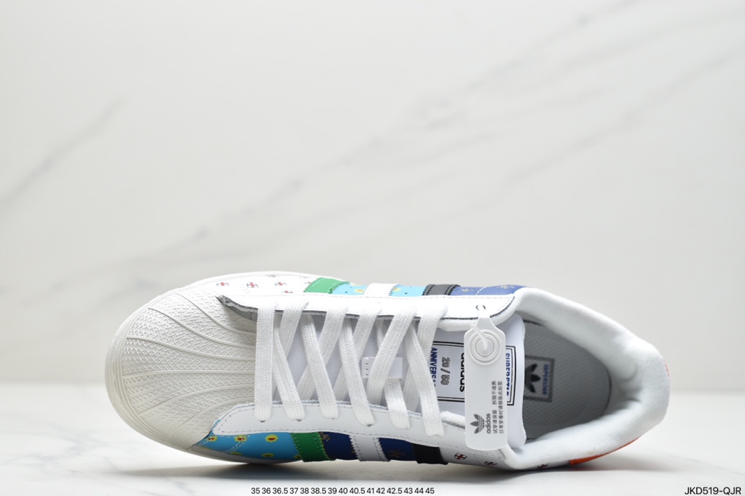 160 阿迪达斯Adidas Originals SUPERSTAR W 贝壳头经典百搭休闲小白板鞋FX7175