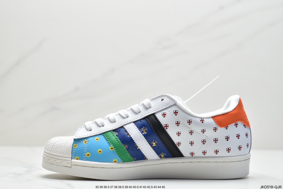 160 阿迪达斯Adidas Originals SUPERSTAR W 贝壳头经典百搭休闲小白板鞋FX7175