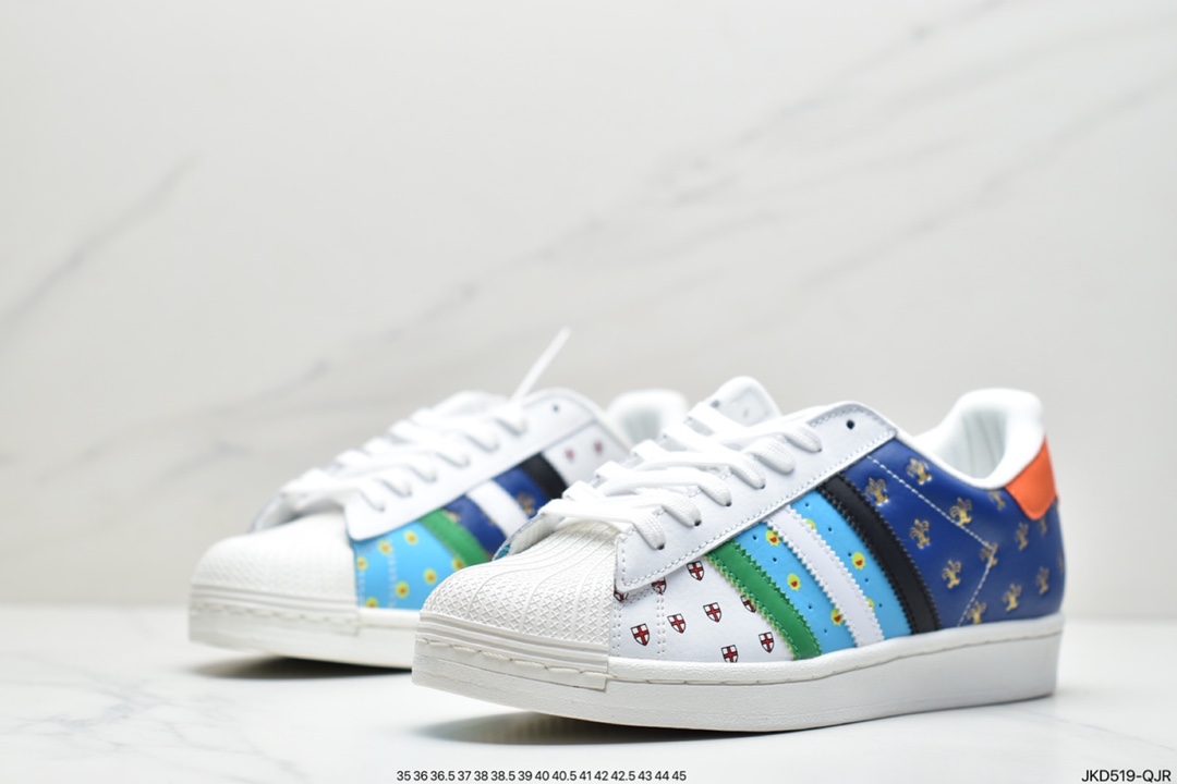160 阿迪达斯Adidas Originals SUPERSTAR W 贝壳头经典百搭休闲小白板鞋FX7175