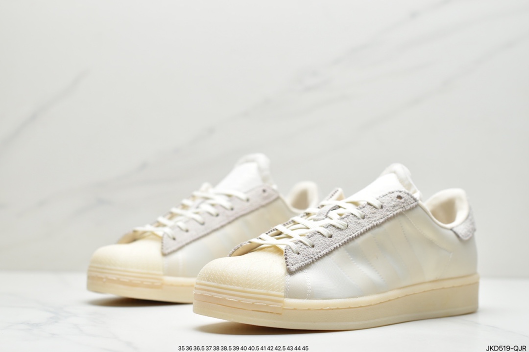 160 Eason x ADIDAS Superstar 陈奕迅联名 侧透白色贝壳头板鞋 FX8116