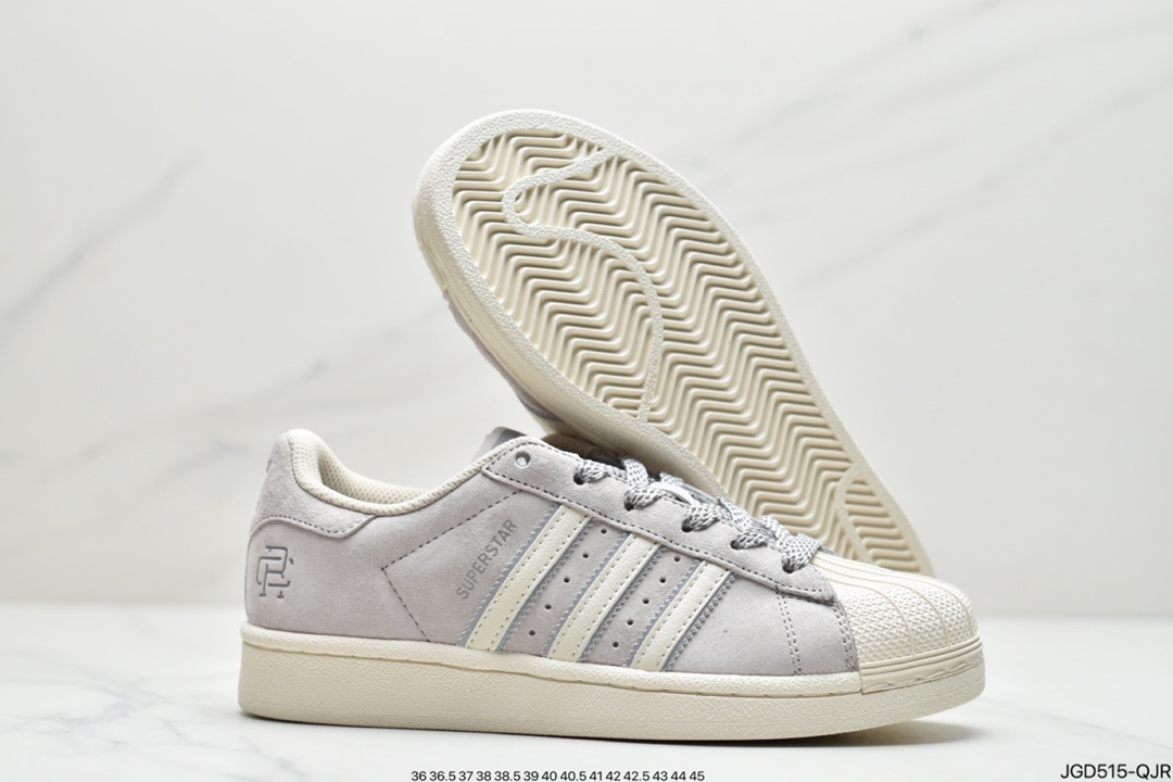 180 Adidas/阿迪达斯 采用拼接式牛培皮革鞋面BS0911