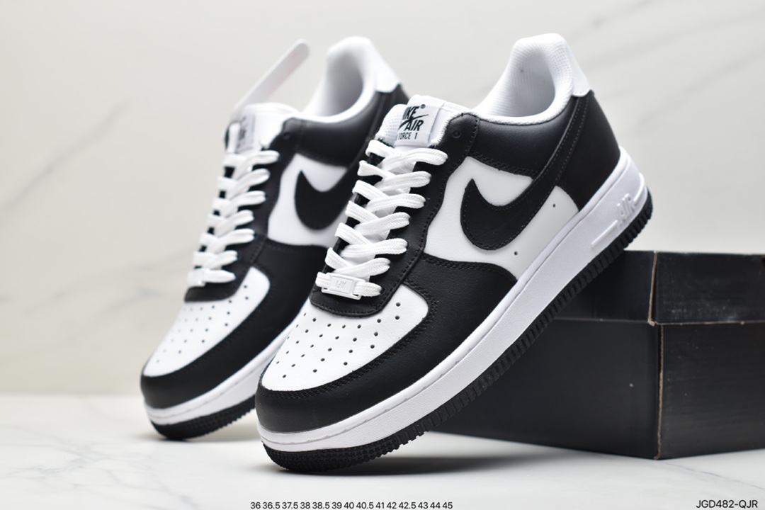 180 耐克Air Force 1 Low 黑白漆皮原楦头原纸板 AQ4134-100