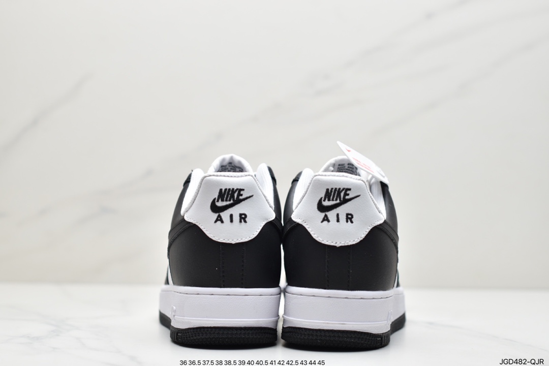 180 耐克Air Force 1 Low 黑白漆皮原楦头原纸板 AQ4134-100