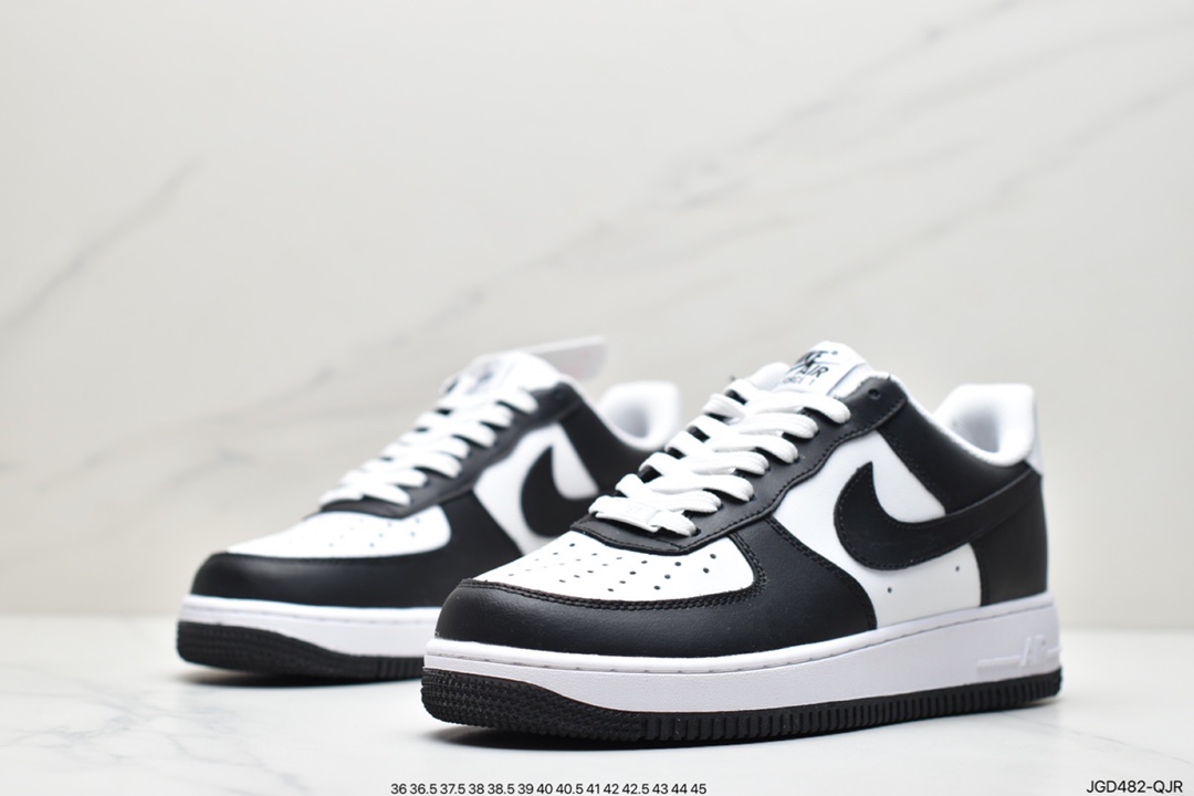180 耐克Air Force 1 Low 黑白漆皮原楦头原纸板 AQ4134-100
