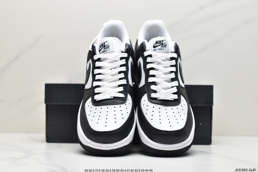 180 耐克Air Force 1 Low 黑白漆皮原楦头原纸板 AQ4134-100