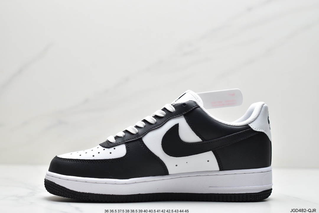 180 耐克Air Force 1 Low 黑白漆皮原楦头原纸板 AQ4134-100