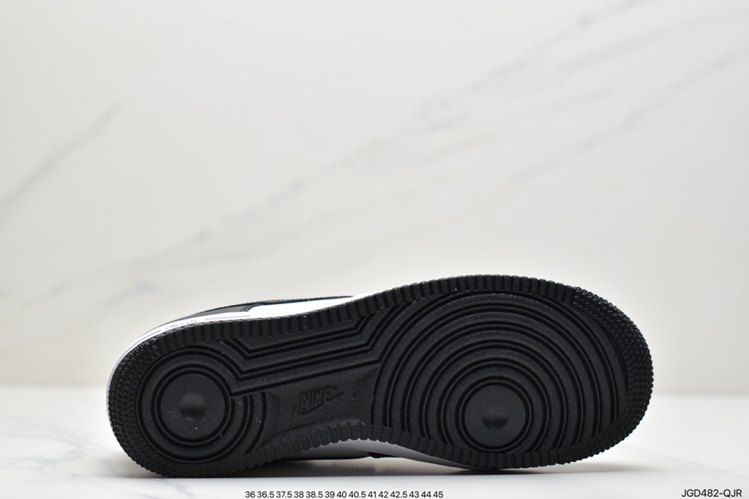 180 耐克Air Force 1 Low 黑白漆皮原楦头原纸板 AQ4134-100