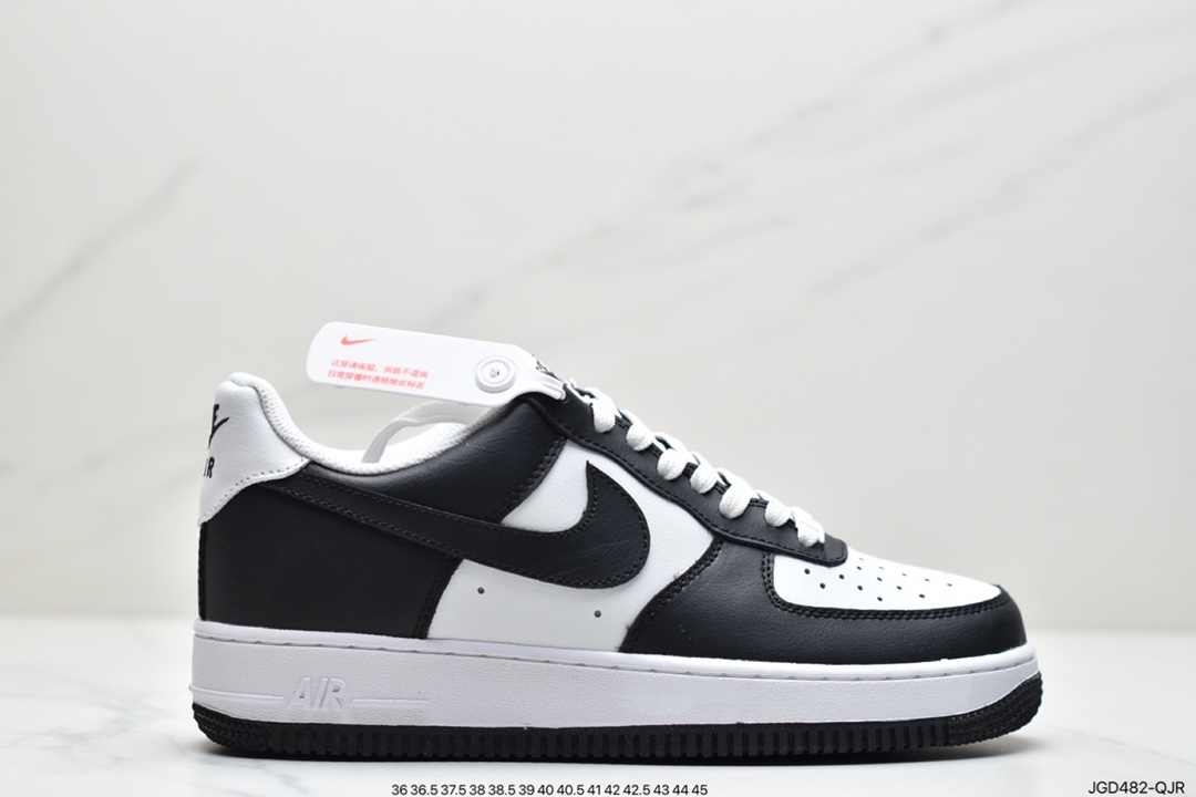 180 耐克Air Force 1 Low 黑白漆皮原楦头原纸板 AQ4134-100