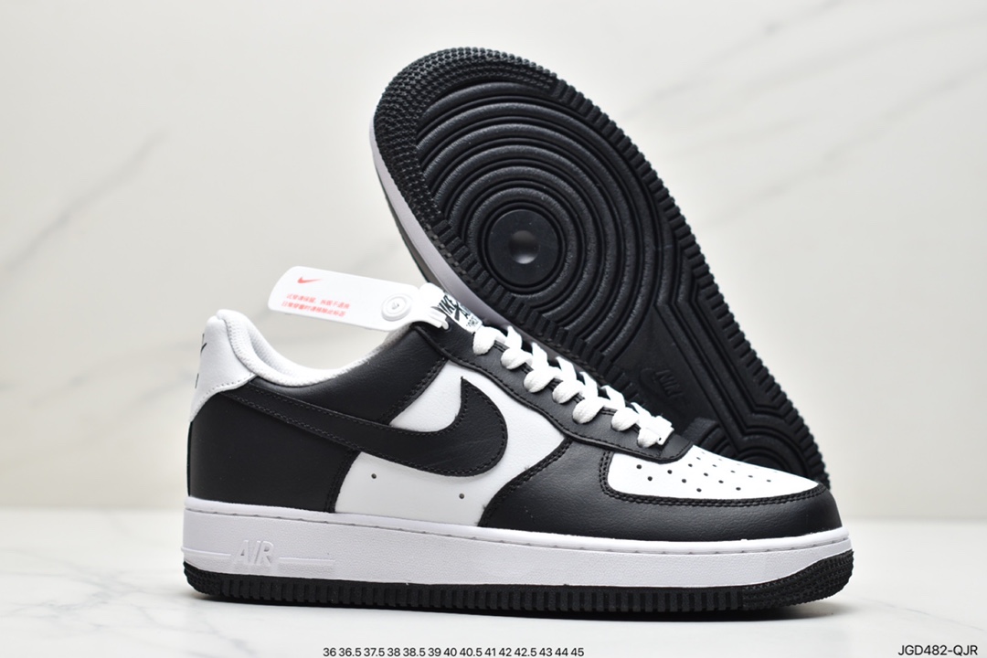 180 耐克Air Force 1 Low 黑白漆皮原楦头原纸板 AQ4134-100