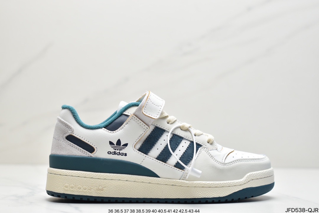 170 adidas originals Forum 84 LoW 魔术贴 低帮百搭潮流休闲运动板鞋GX3659