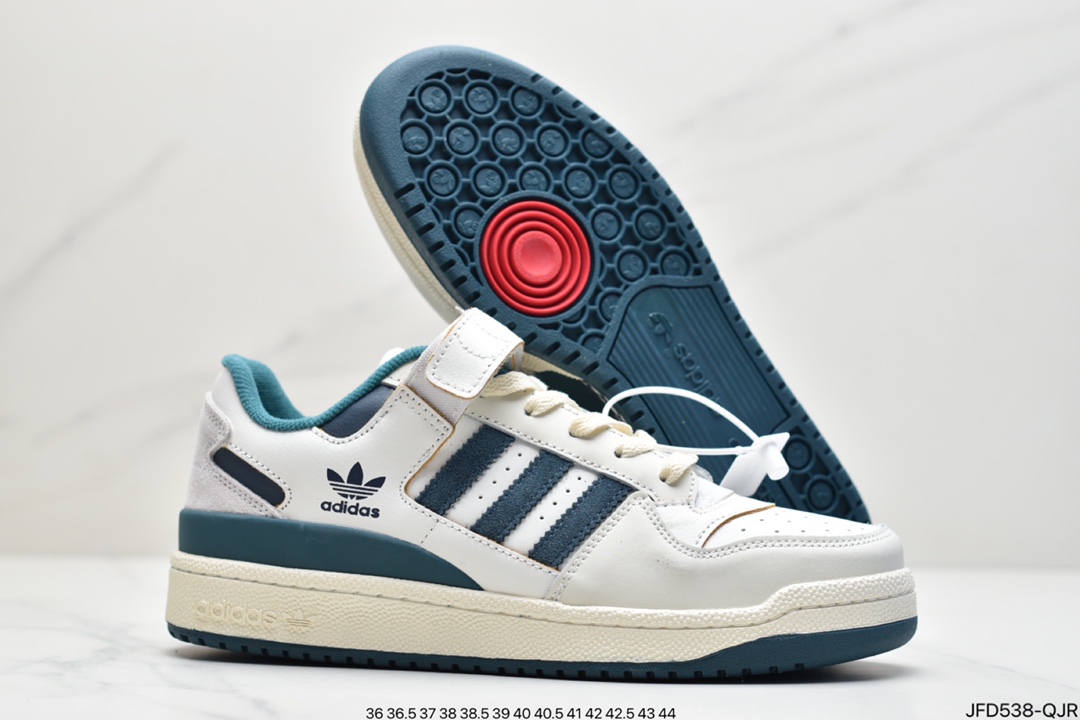 170 adidas originals Forum 84 LoW 魔术贴 低帮百搭潮流休闲运动板鞋GX3659