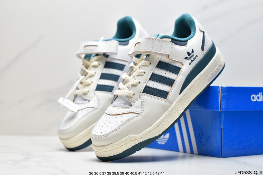 170 adidas originals Forum 84 LoW 魔术贴 低帮百搭潮流休闲运动板鞋GX3659