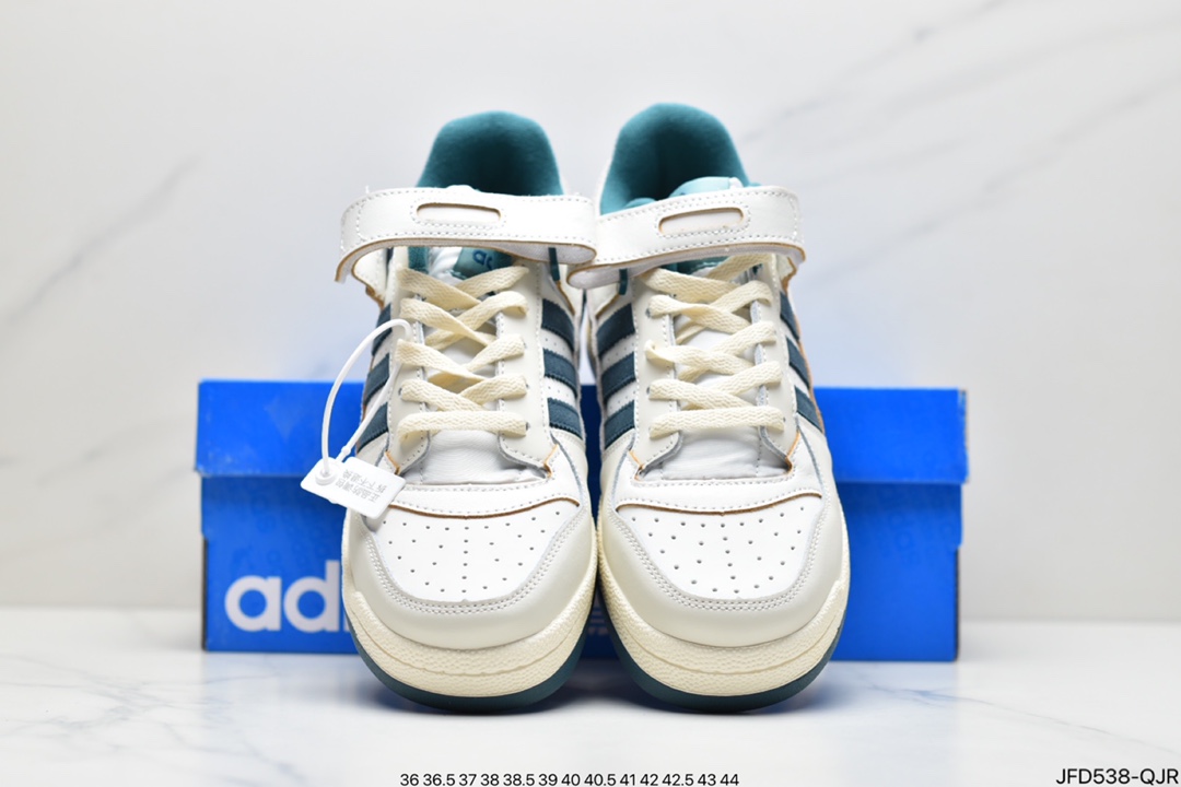 170 adidas originals Forum 84 LoW 魔术贴 低帮百搭潮流休闲运动板鞋GX3659
