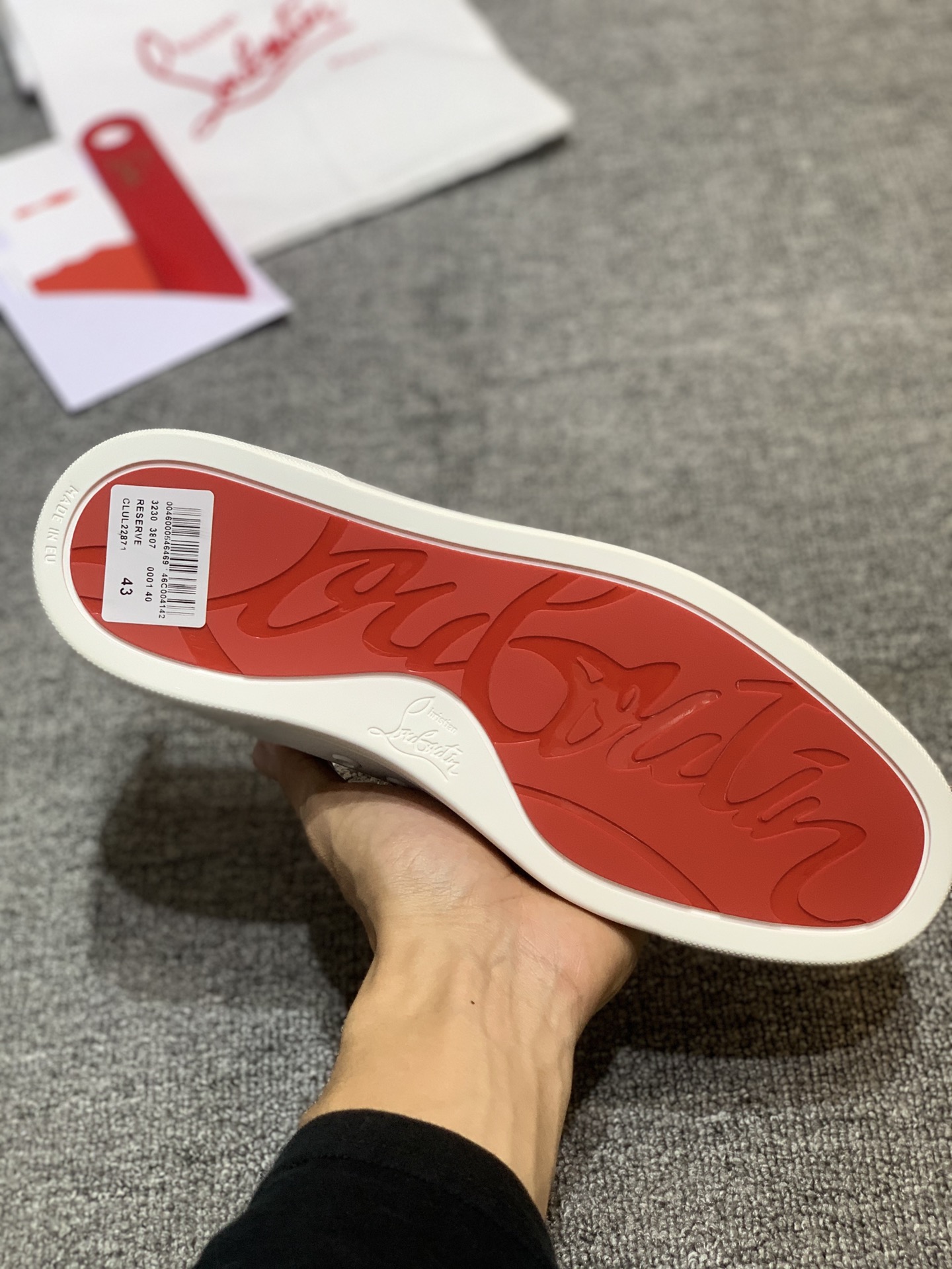 precio de fábrica. CL serie de fondo rojo de la generación superior código: 35-47 #, Italia superfic