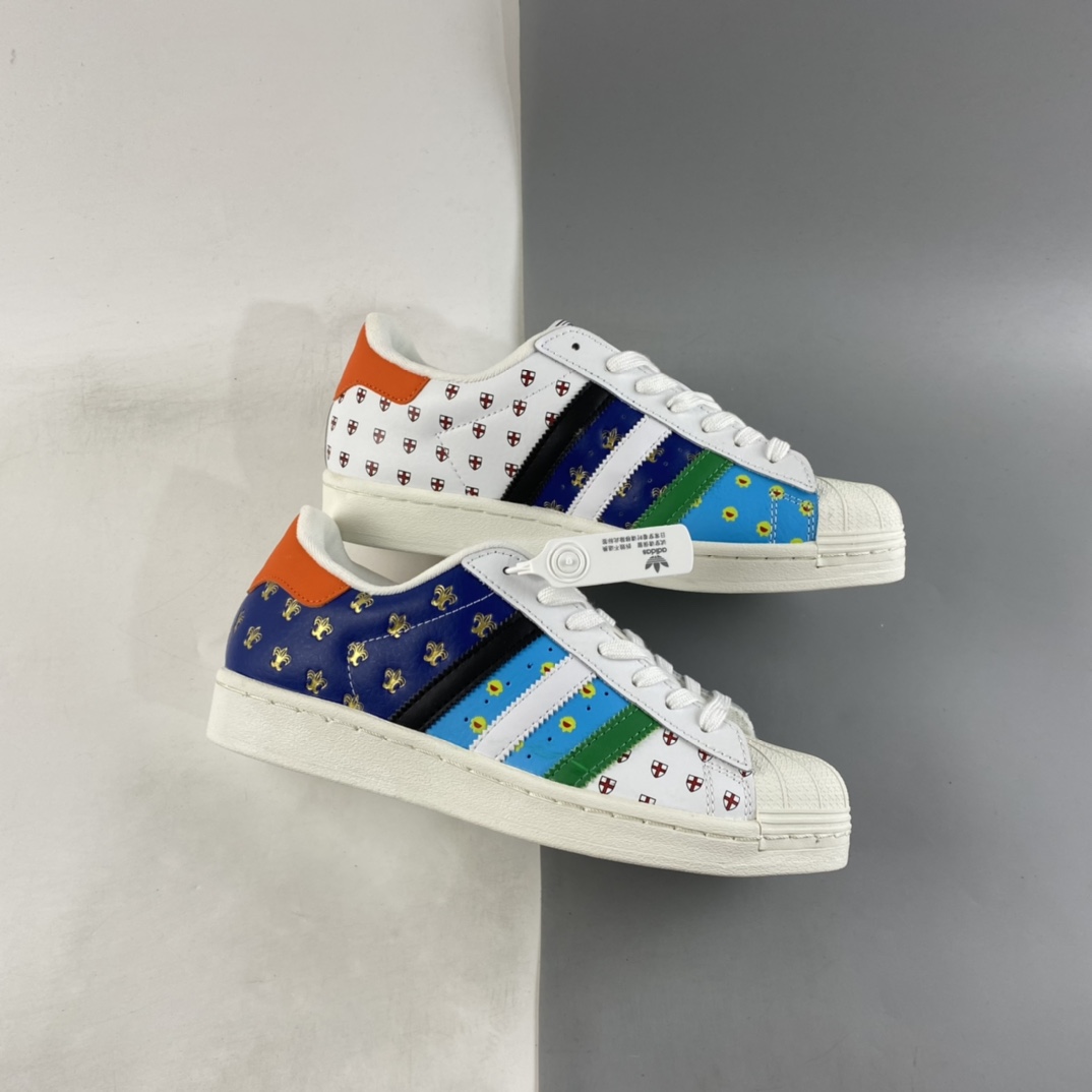 P180  Adidas Originals Superstar 三叶草贝壳头经典百搭休闲运动板鞋 FX7175