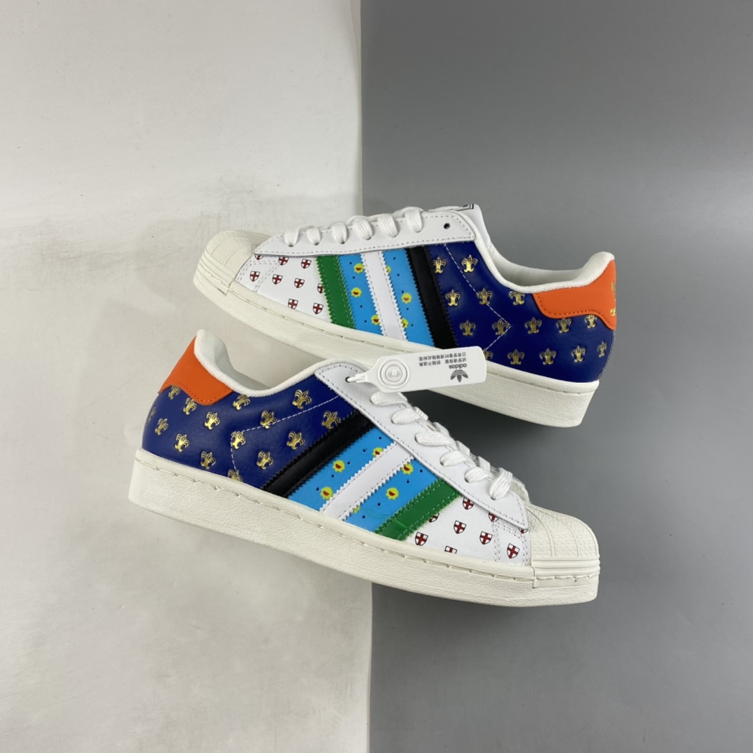 P180  Adidas Originals Superstar 三叶草贝壳头经典百搭休闲运动板鞋 FX7175