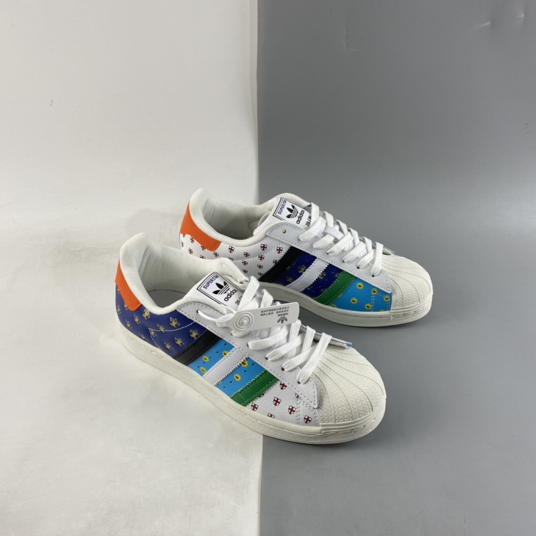 P180  Adidas Originals Superstar 三叶草贝壳头经典百搭休闲运动板鞋 FX7175