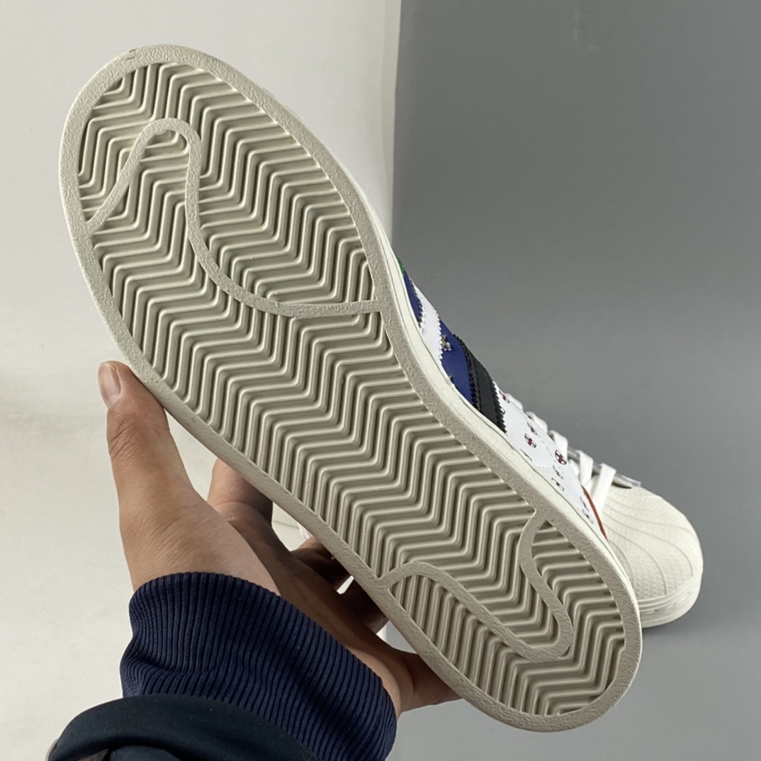 P180  Adidas Originals Superstar 三叶草贝壳头经典百搭休闲运动板鞋 FX7175