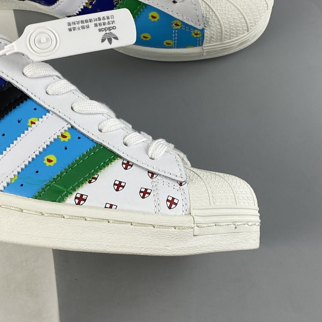 P180  Adidas Originals Superstar 三叶草贝壳头经典百搭休闲运动板鞋 FX7175