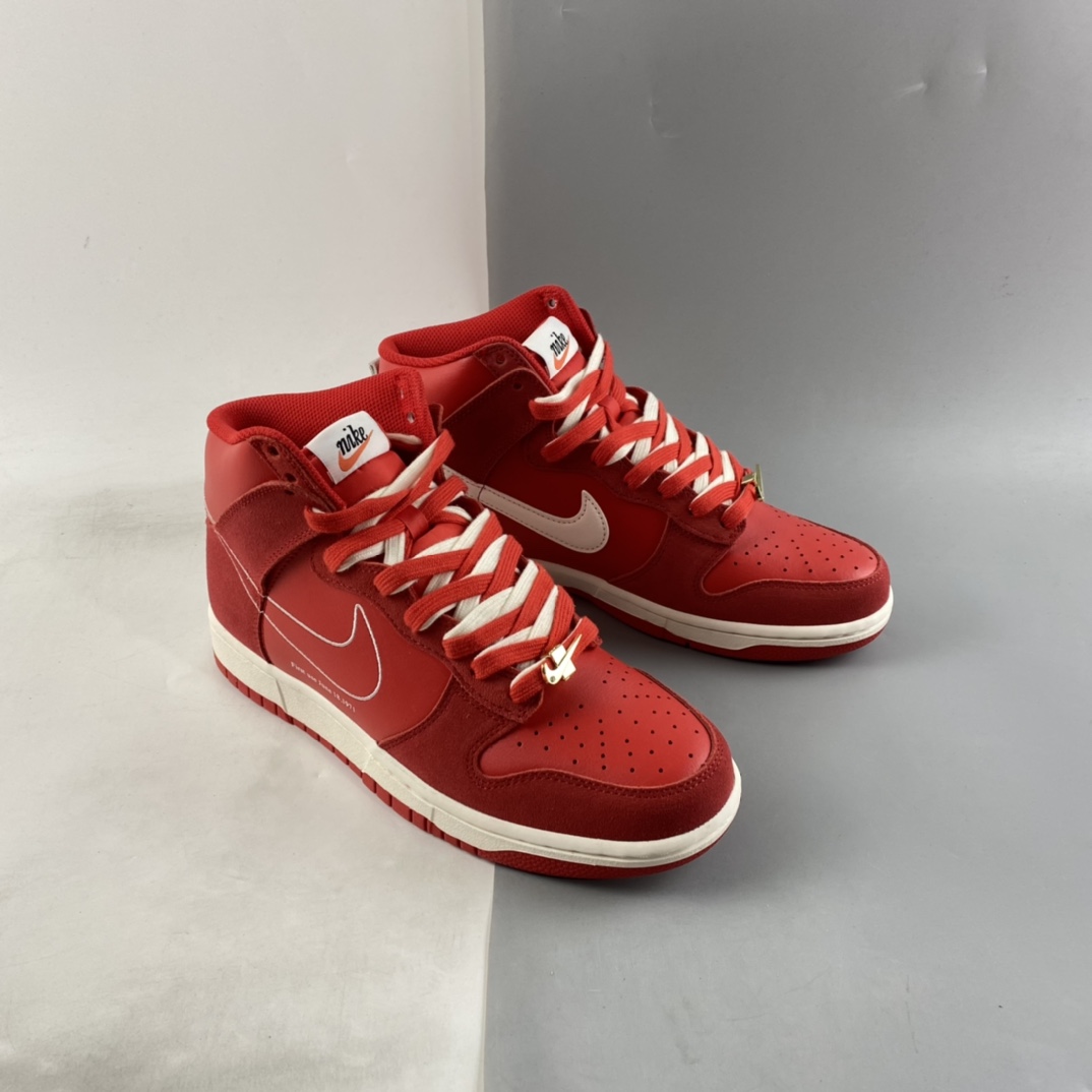 P280  NIKE Dunk High ”First Use” 圣诞红 SB扣碎篮板时尚高帮休闲板鞋 DH0960-600