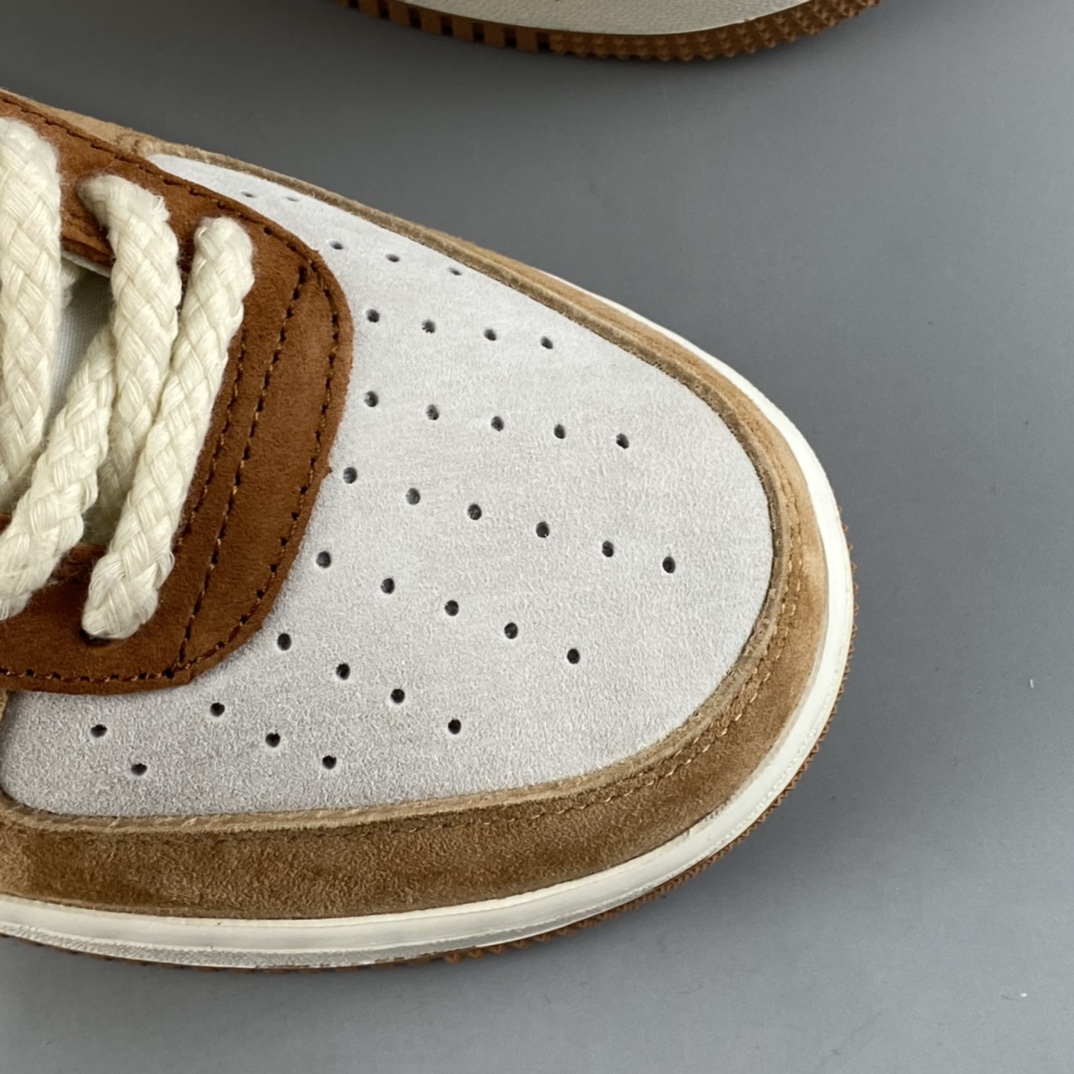 P240  NIKE Air Force 1’07 ESS 奶茶汉堡 空军一号低帮休闲板鞋 CW2288-855