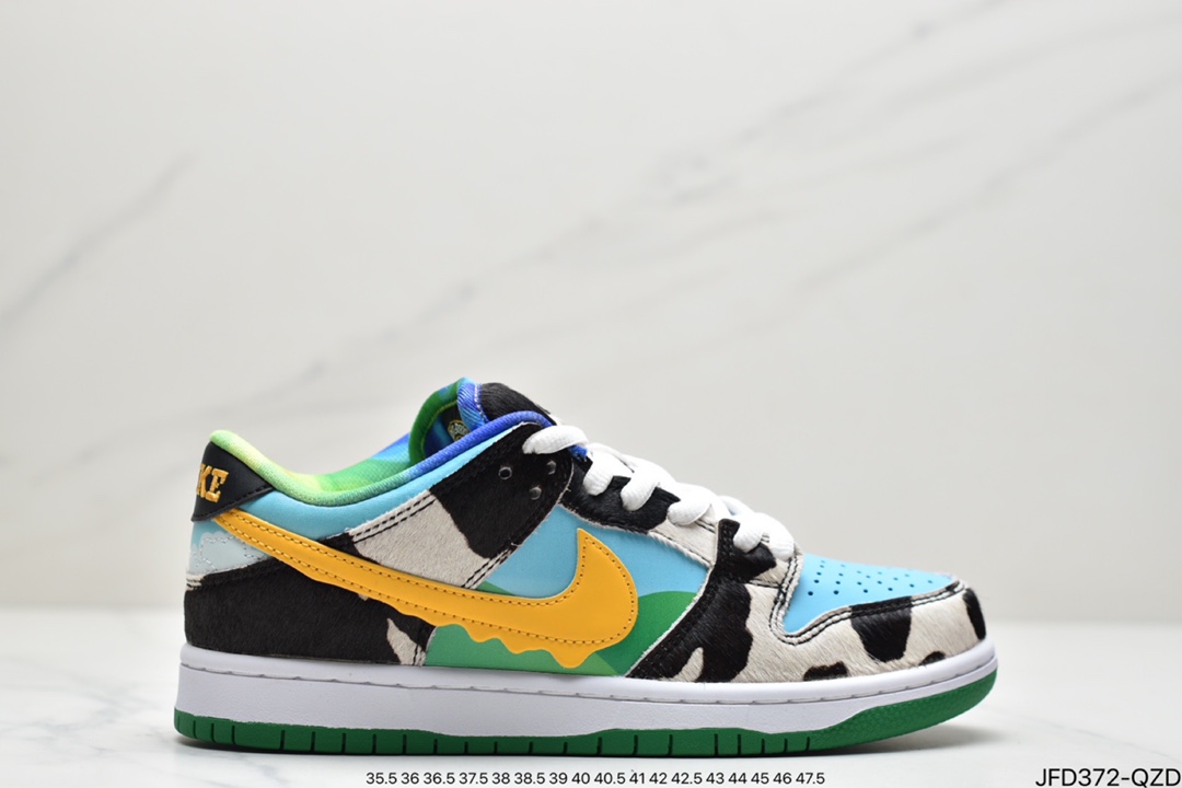 170 真标Ben u0026 Jerry’s x SB Dunk Low 牛奶淇冰淋