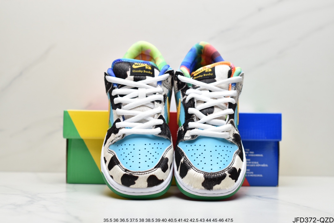 170 真标Ben u0026 Jerry’s x SB Dunk Low 牛奶淇冰淋