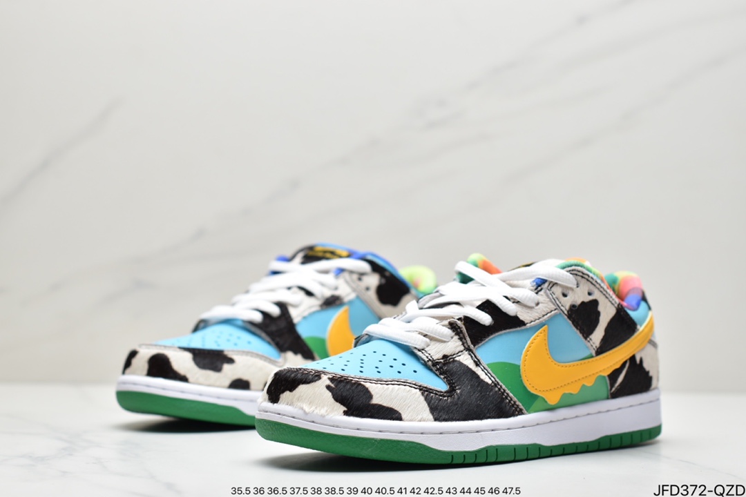 170 真标Ben u0026 Jerry’s x SB Dunk Low 牛奶淇冰淋