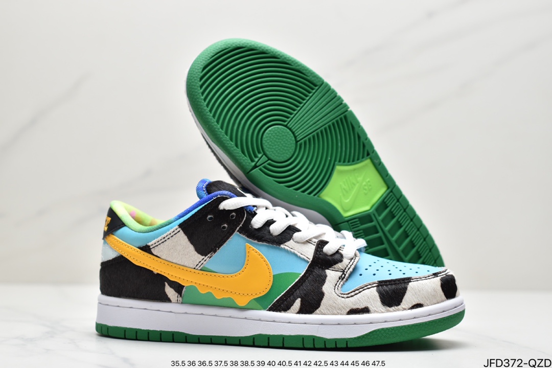 170 真标Ben u0026 Jerry’s x SB Dunk Low 牛奶淇冰淋