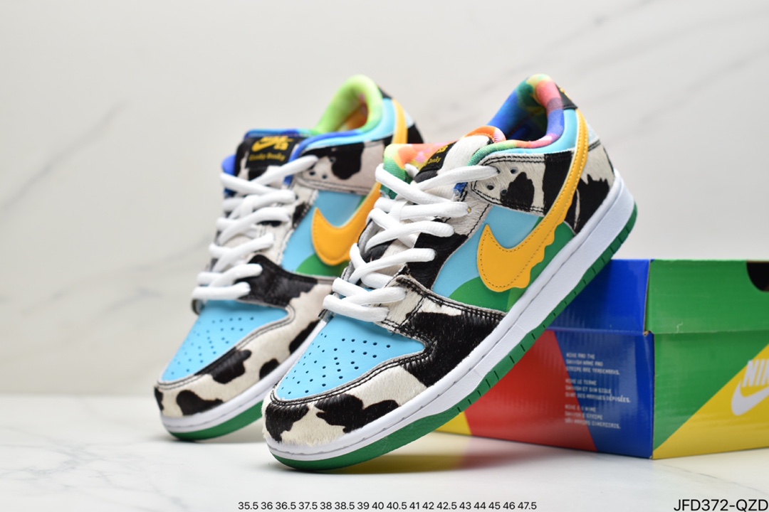 170 真标Ben u0026 Jerry’s x SB Dunk Low 牛奶淇冰淋