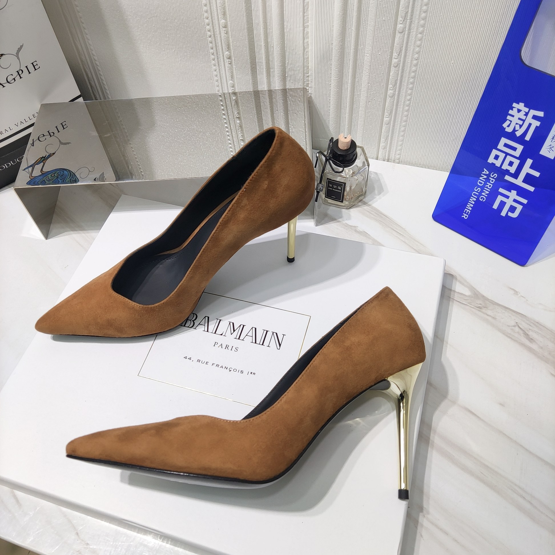 2022 Spring/Summer Zenium High Heels: Original Textile, Italian Soles, Cozy Fit - 图片 4
