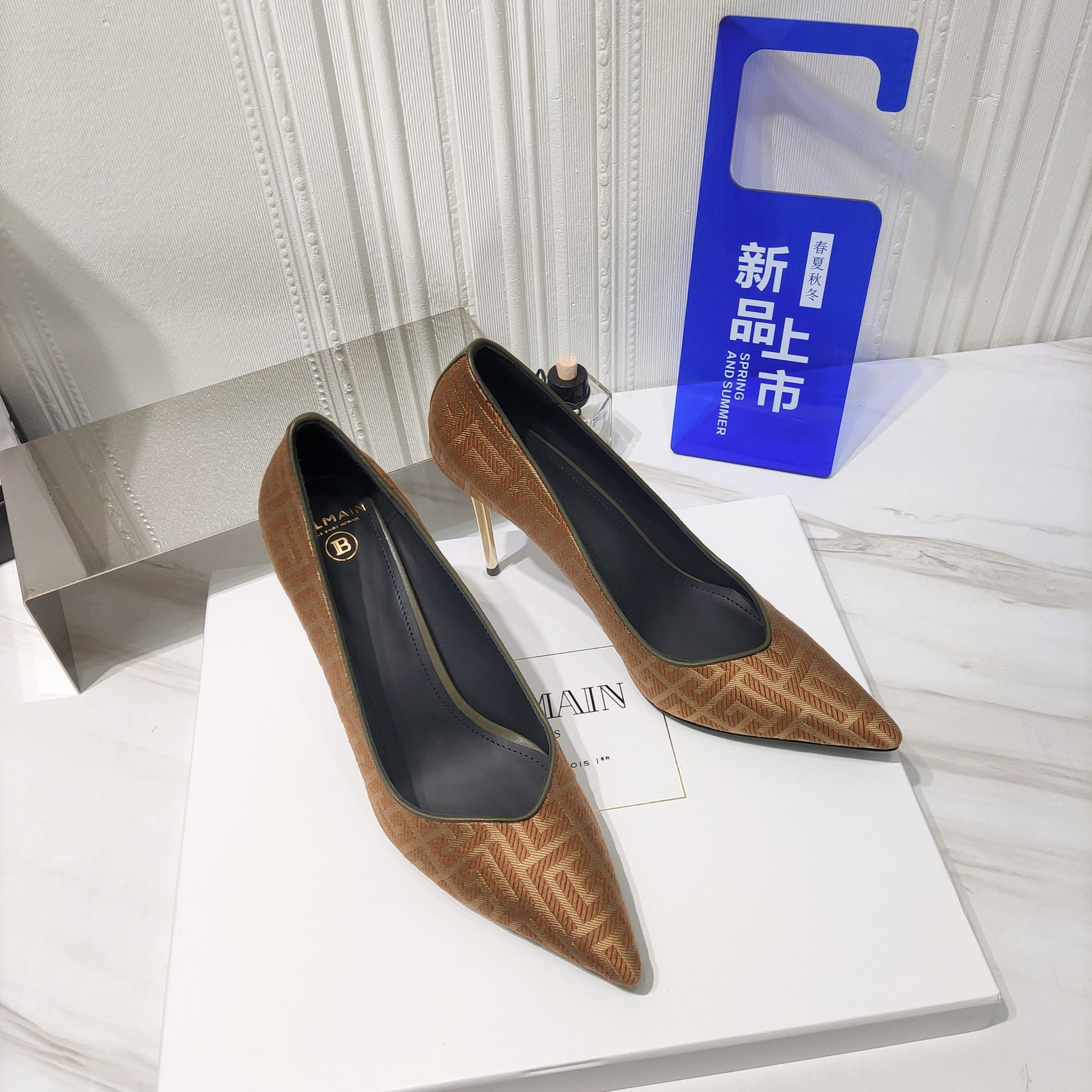 2022 Spring/Summer Zenium High Heels: Original Textile, Italian Soles, 10.5CM Cyclops