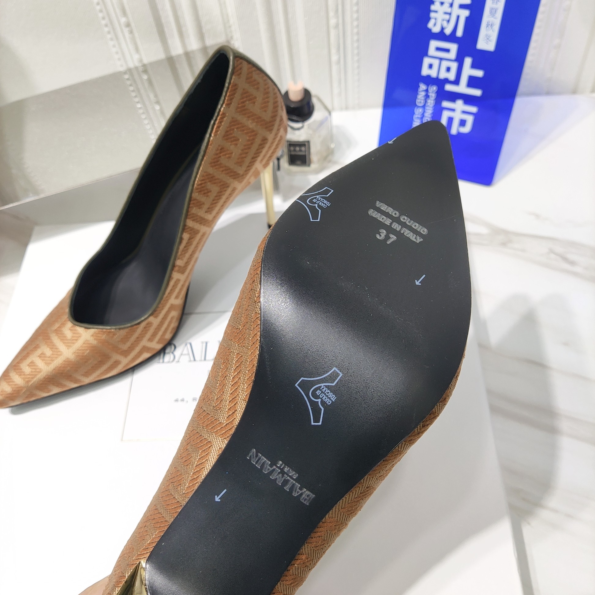 2022 Spring/Summer Zenium High Heels: Original Textile, Italian Soles, 10.5CM Cyclops - 图片 4